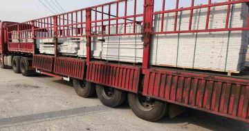 北海 白麻荔枝面外墙干挂，工厂装车日常