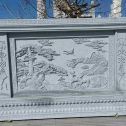 北海 芝麻白大型照壁，屏风，影壁
