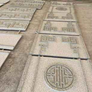 北海 白麻花岗岩外墙立面雕刻板