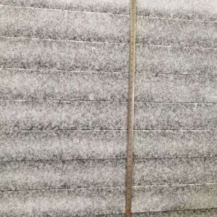 北海 芝麻白火烧成品厚薄均匀，B料价格接近A料质量