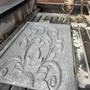 北海 白麻别墅干挂雕花板