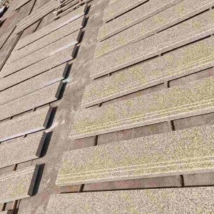 北海 黄金麻花岗岩光面楼梯踏步