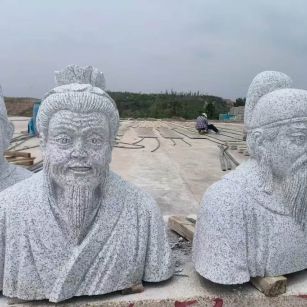 北海 白麻花岗岩石材人物立体雕刻