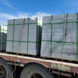 北海 芝麻白花岗岩地铺石装车日常