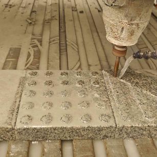 北海 芝麻白花岗岩石材盲人石、盲道石、盲点石