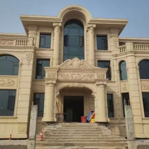 北海 黄金麻花岗岩别墅外墙干挂