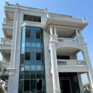 北海 白麻花岗岩别墅外墙干挂效果展示