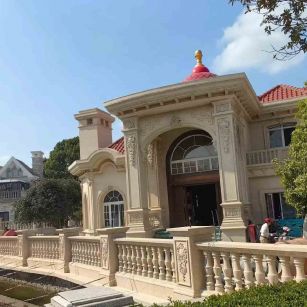 北海 黄金麻花岗岩欧式别墅