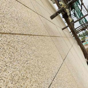 北海 黄金麻花岗岩荔枝面外墙干挂石材效果示例