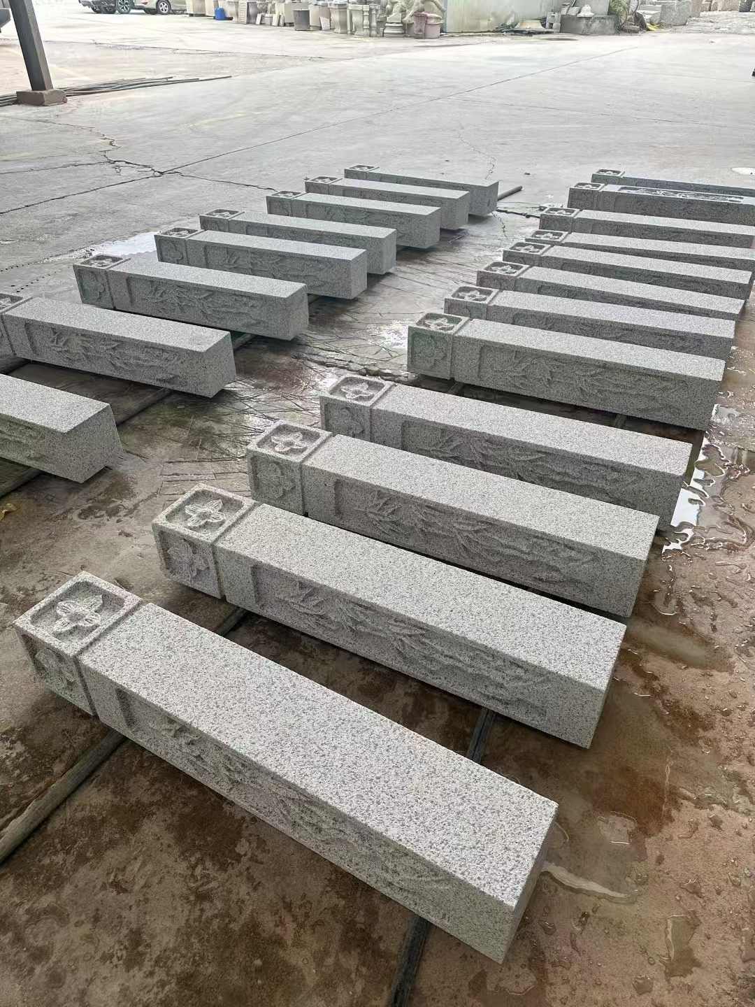 北海 白麻方柱雕花防水