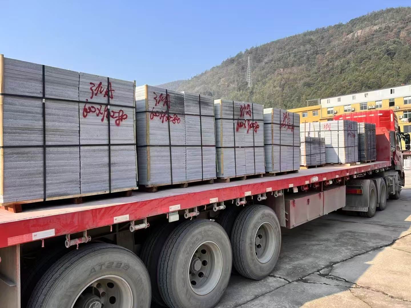 北海 芝麻灰地铺石出货日常