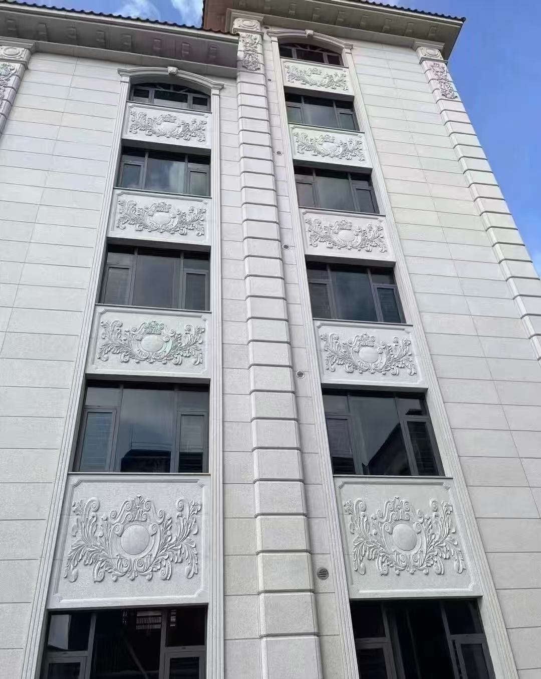 北海 白麻荔枝面花岗岩别墅外墙干挂