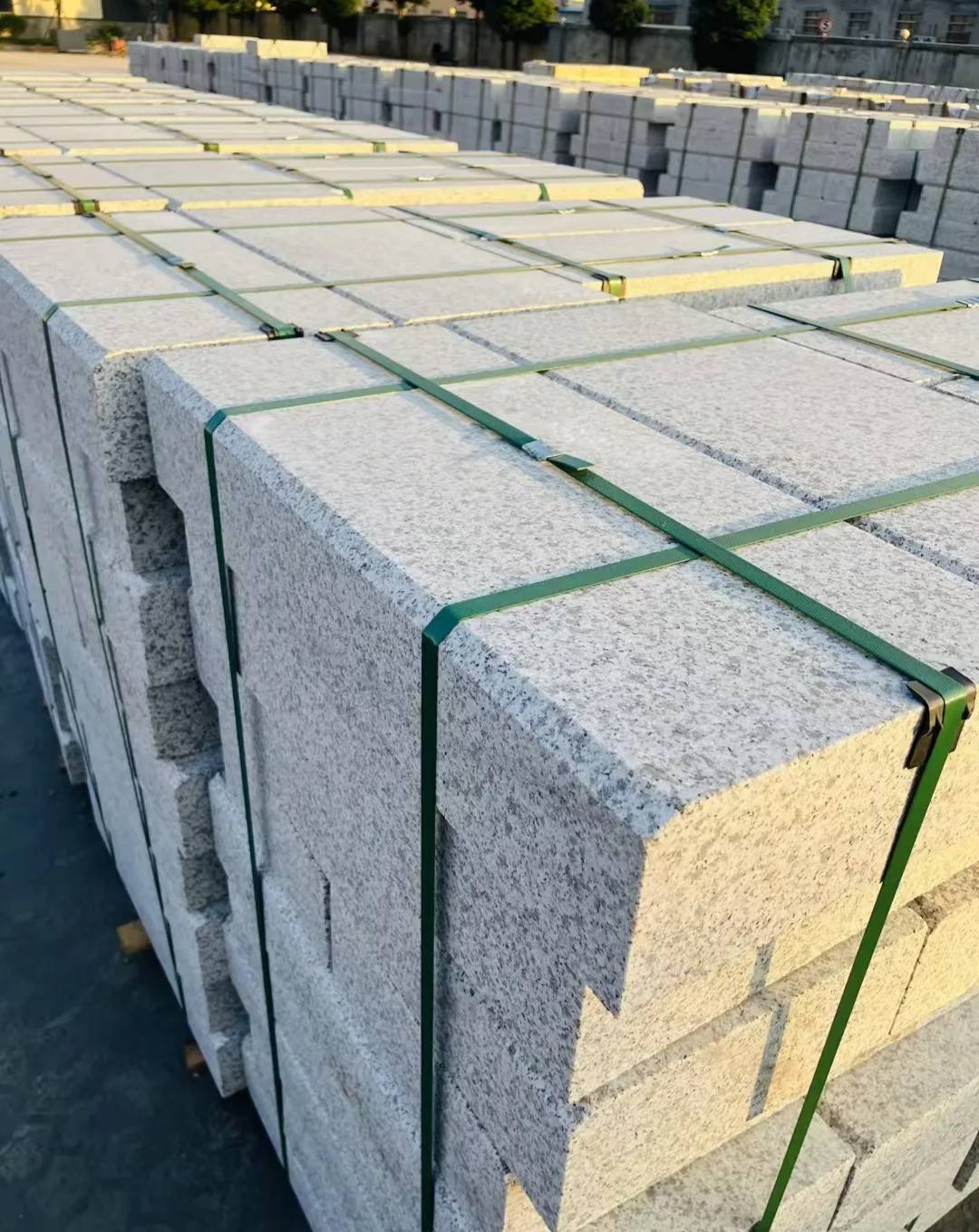 北海 白麻花岗岩路沿石，马路牙子，路缘石，平石，立缘石等