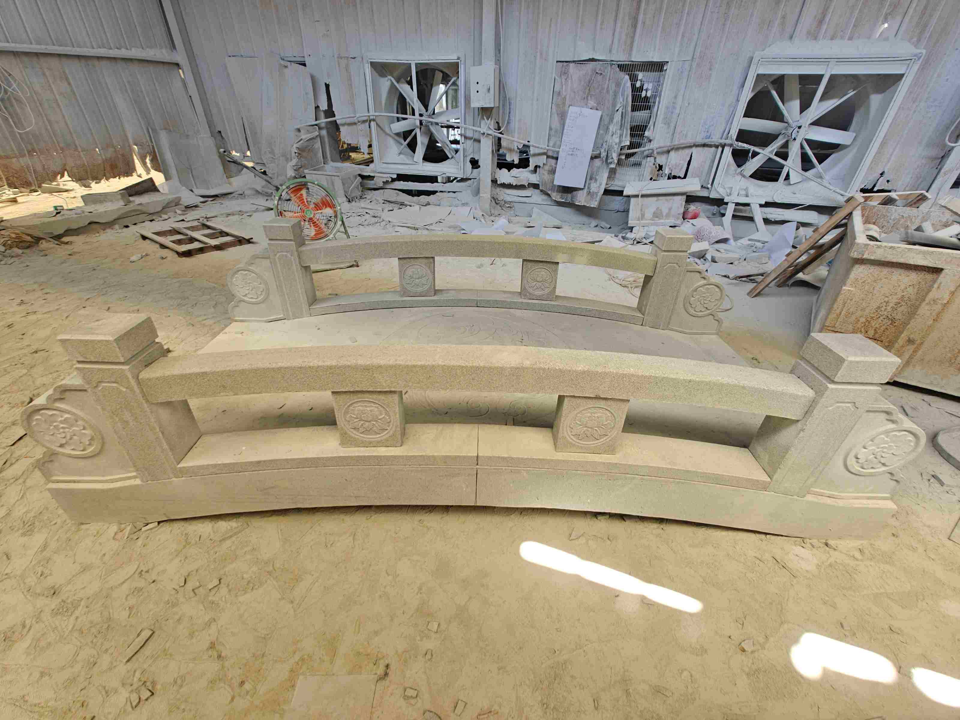 北海 芝麻灰花岗岩异形加工-拱桥，石桥