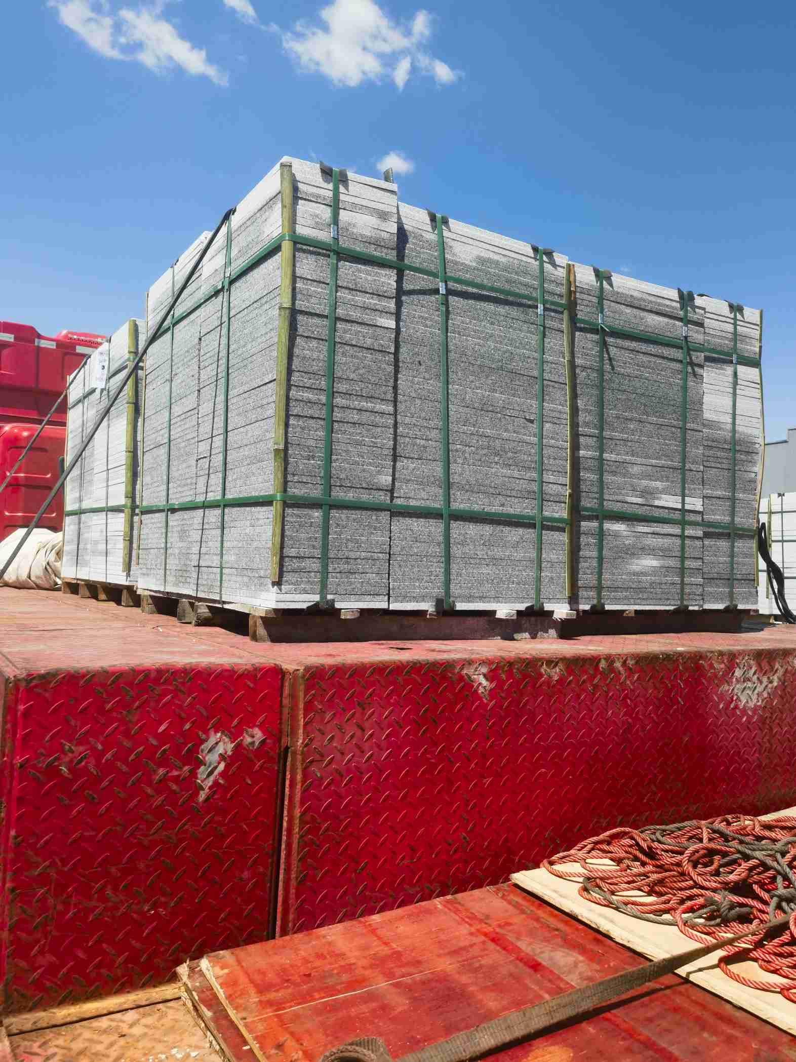 北海 芝麻白火烧规格板地铺石300*600/600*600