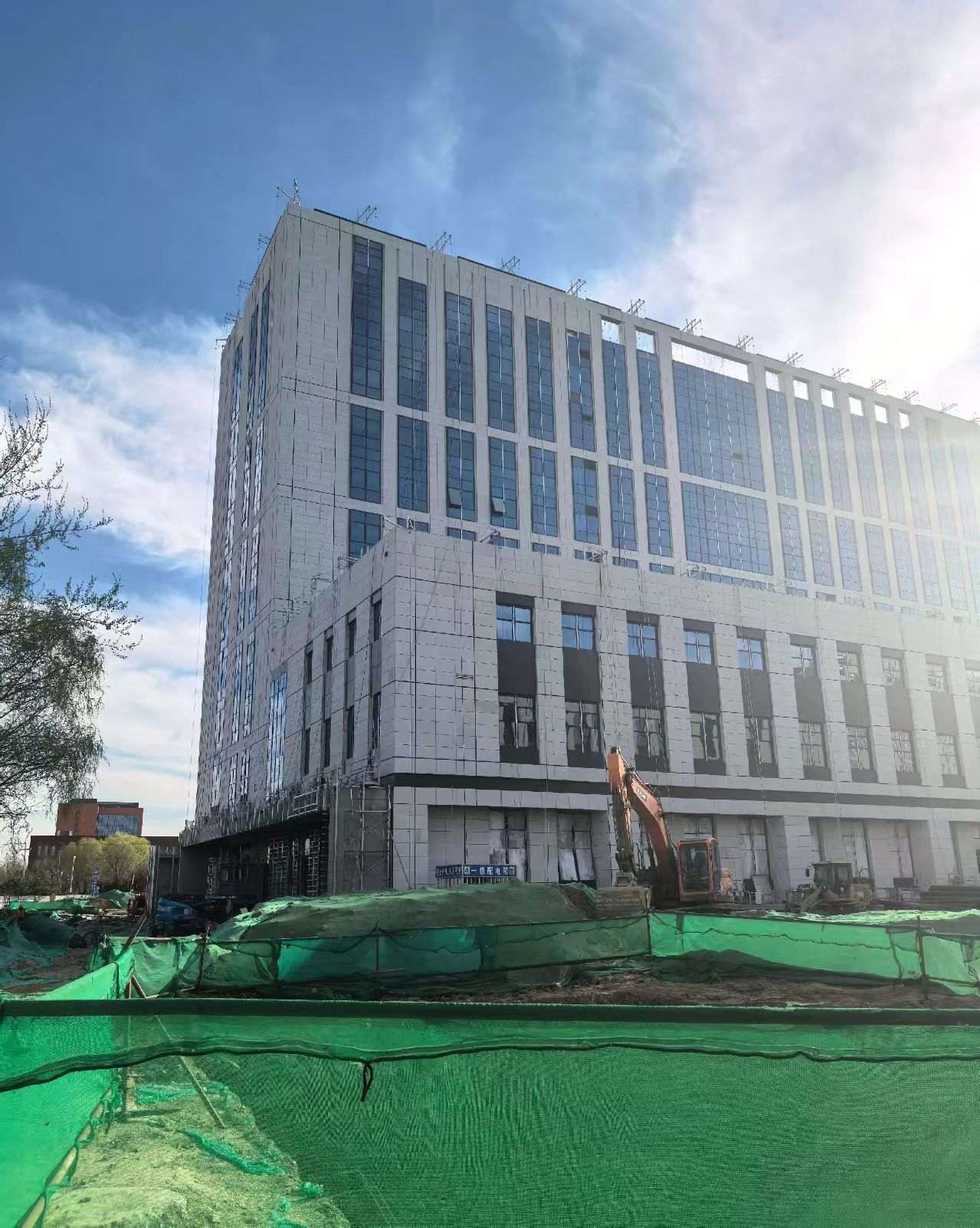 北海 白麻花岗岩石材外墙干挂