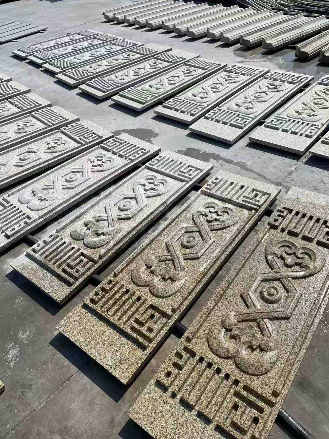 北海 黄金麻花岗岩外墙雕刻板